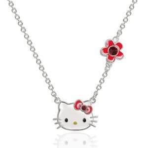 Hello Kitty Silver and Red Necklace